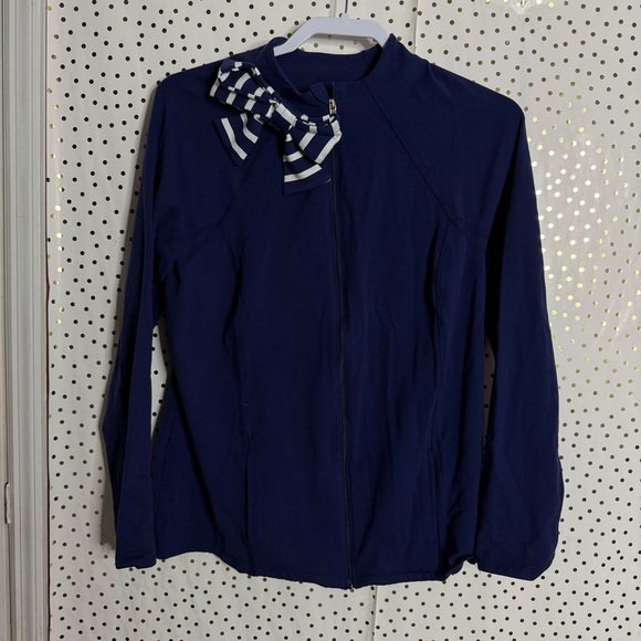 Kate Spade and Beyond Yoga Navy Blue Jacket - Picture 2 of 7